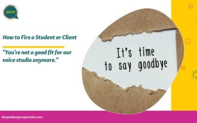 How to tell a student they aren’t a good fit for your studio anymore