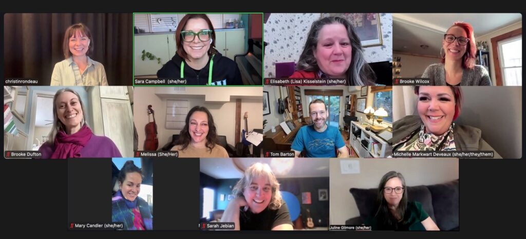 SECO 2025 H2RA Class members in a Zoom screenshot.